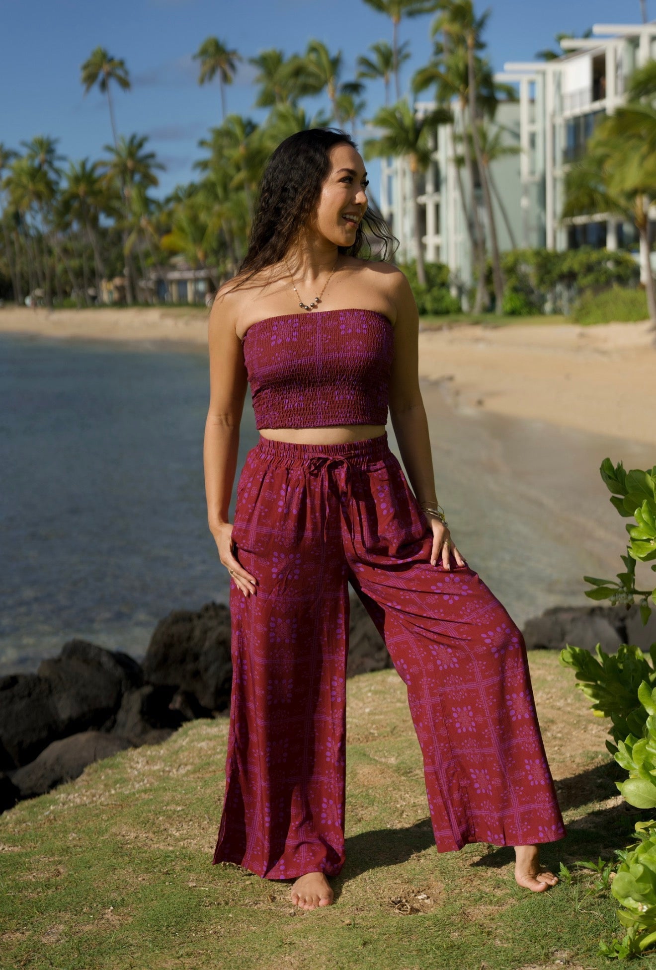 Mango Sunset Hoa Pants