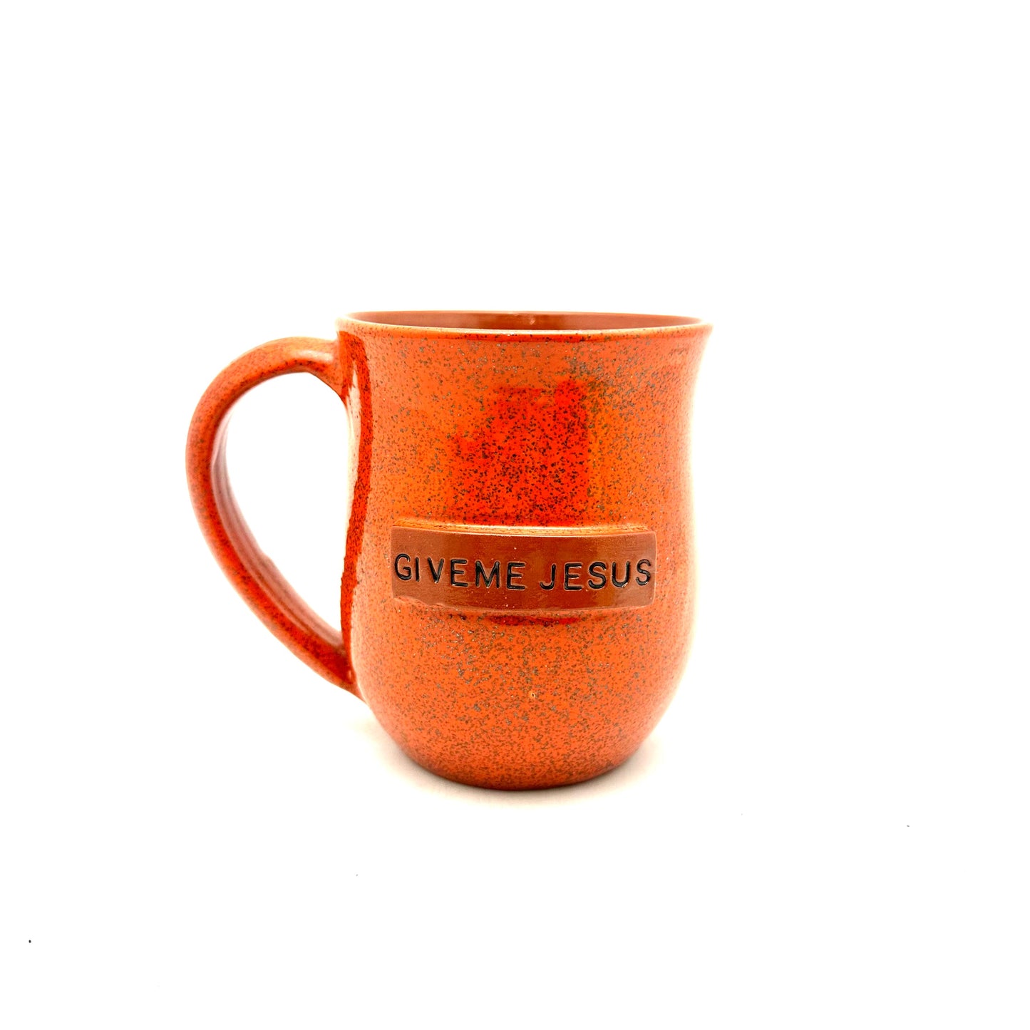 Give Me Jesus Mug - Glitter Orange