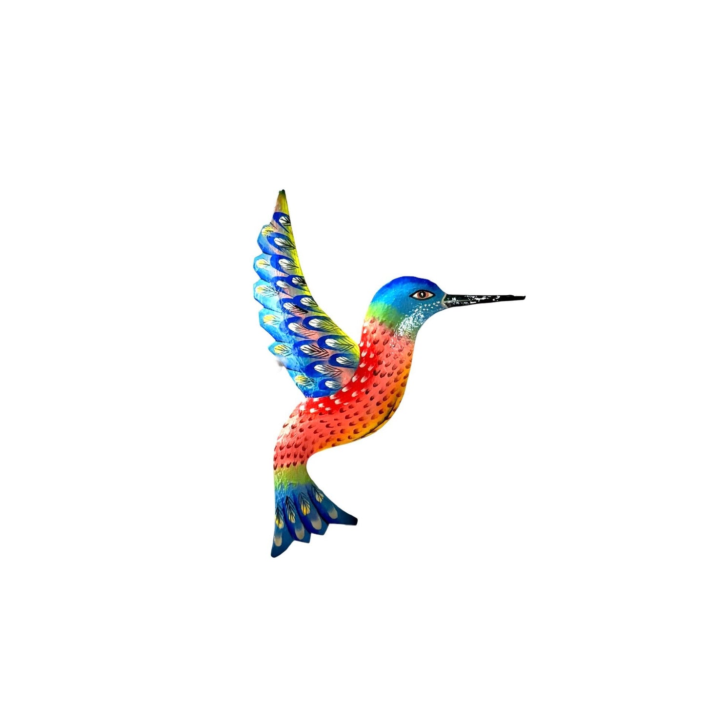 Small Pink and Blue Hummingbird