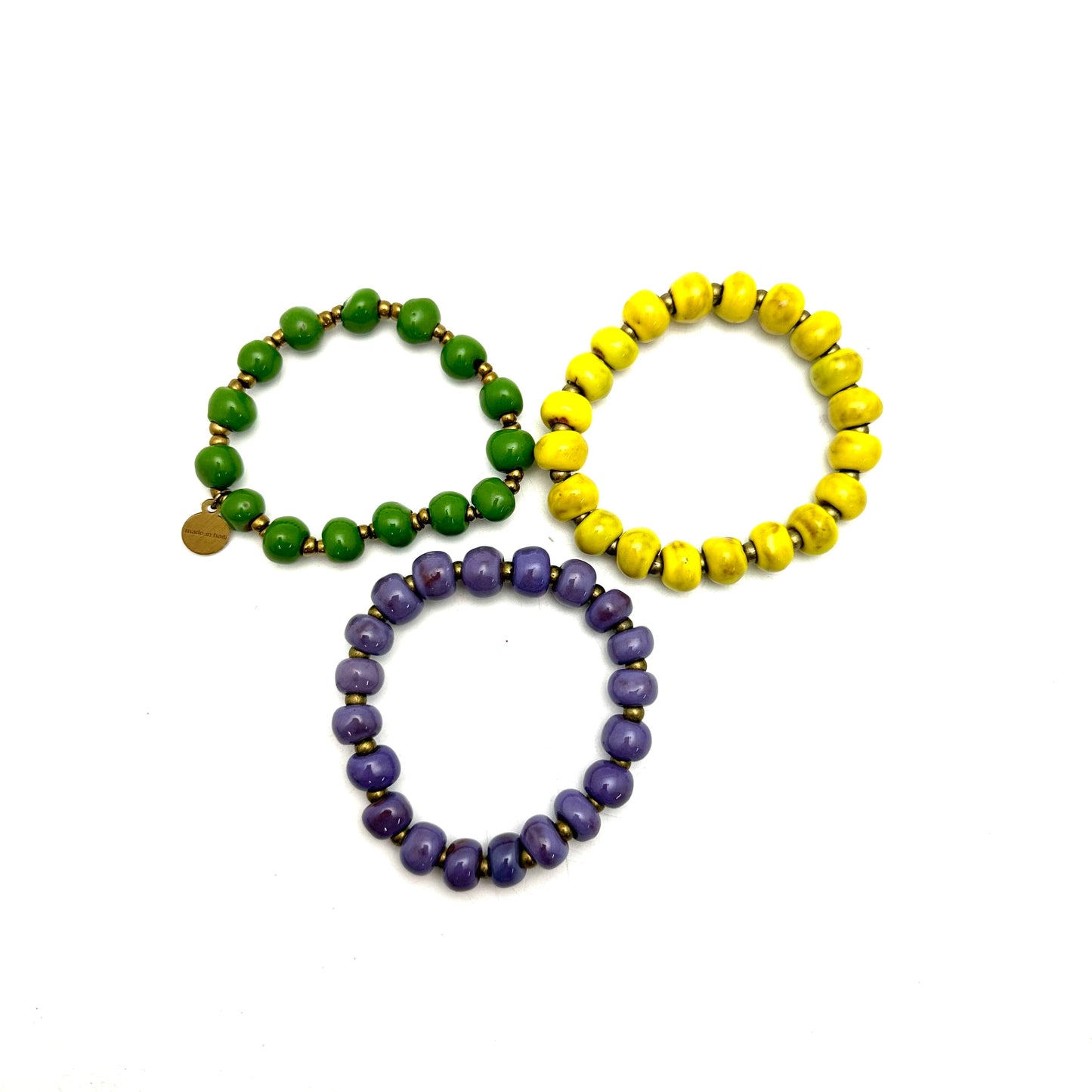 Mardi Gras Bracelet Stack