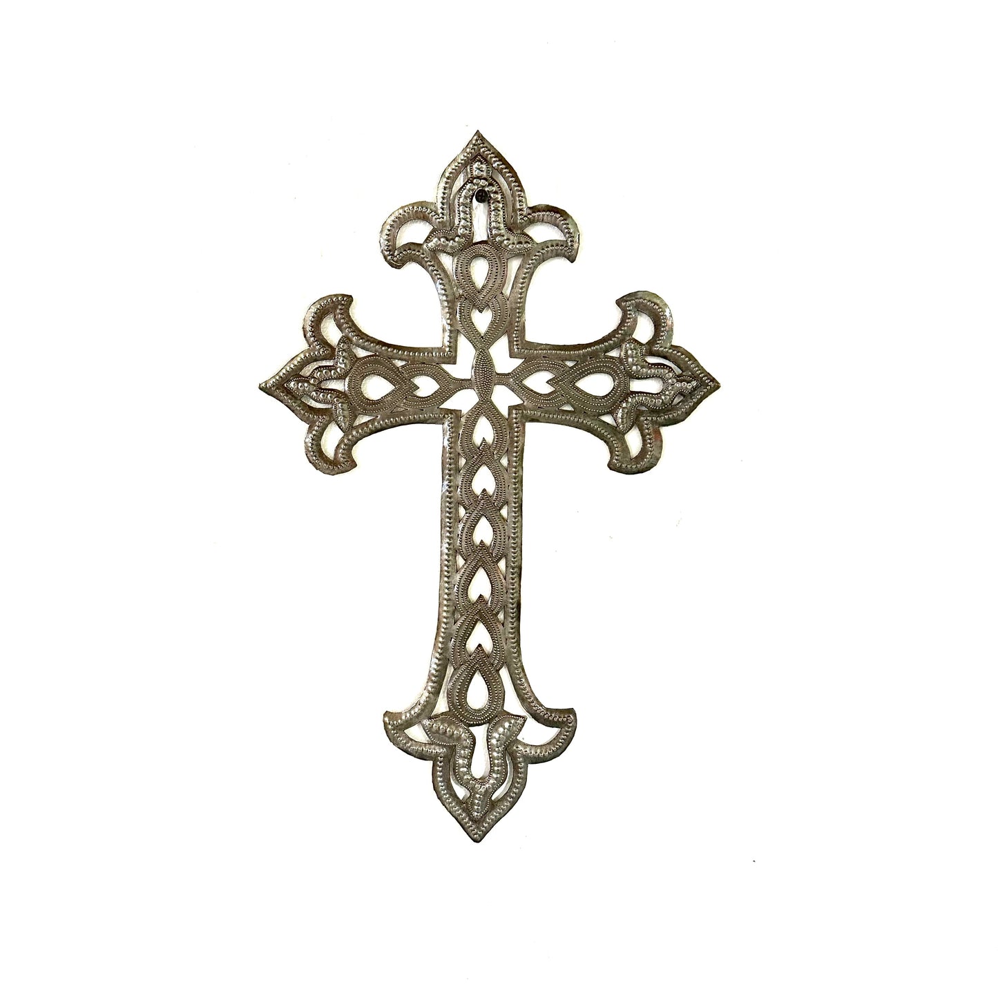 Ornate Steel Drum Cross