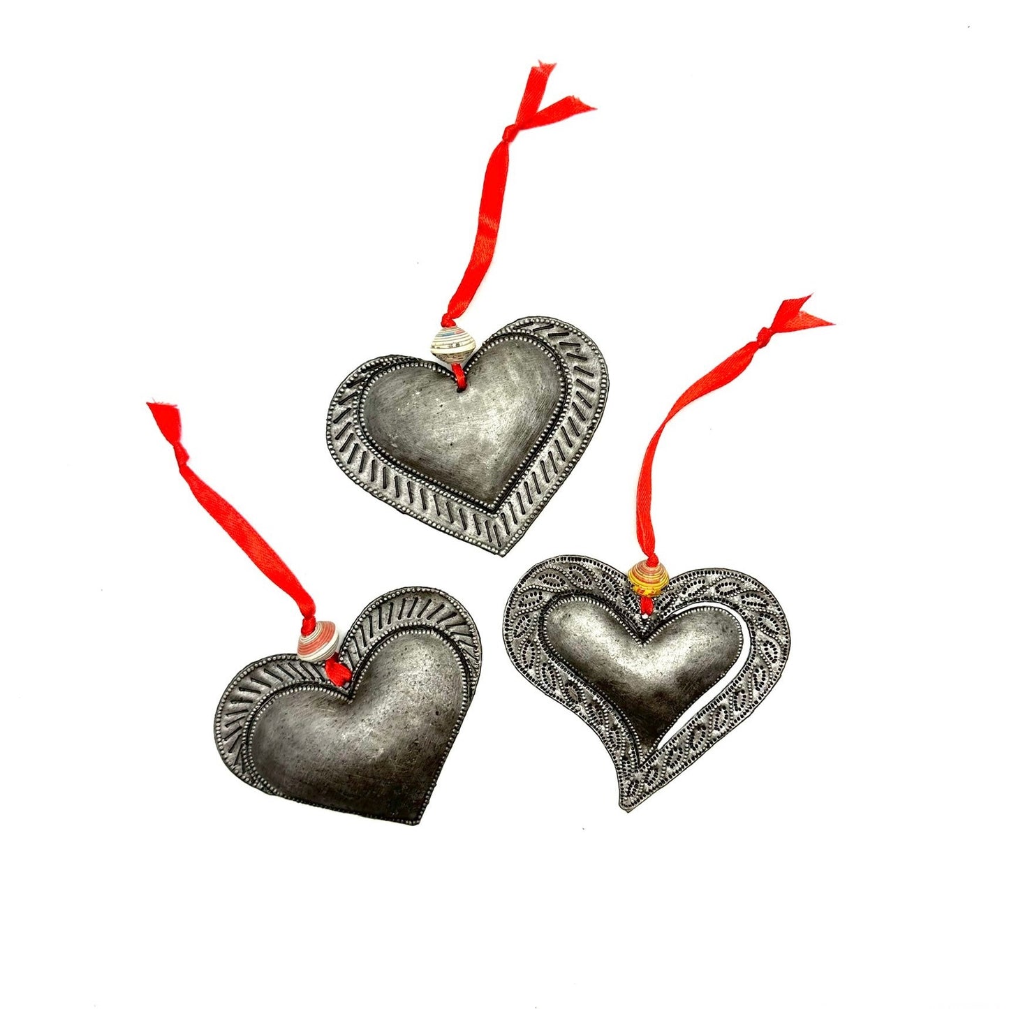 Haiti Heart Ornament Set