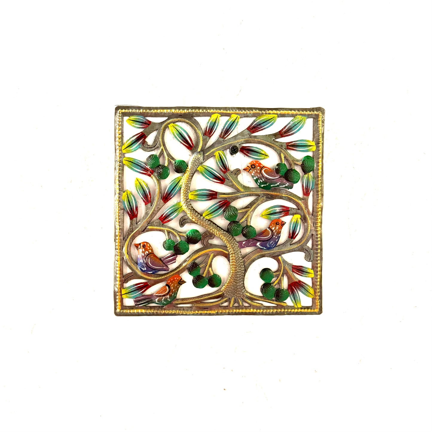 Small Square Birds with Green Fruit