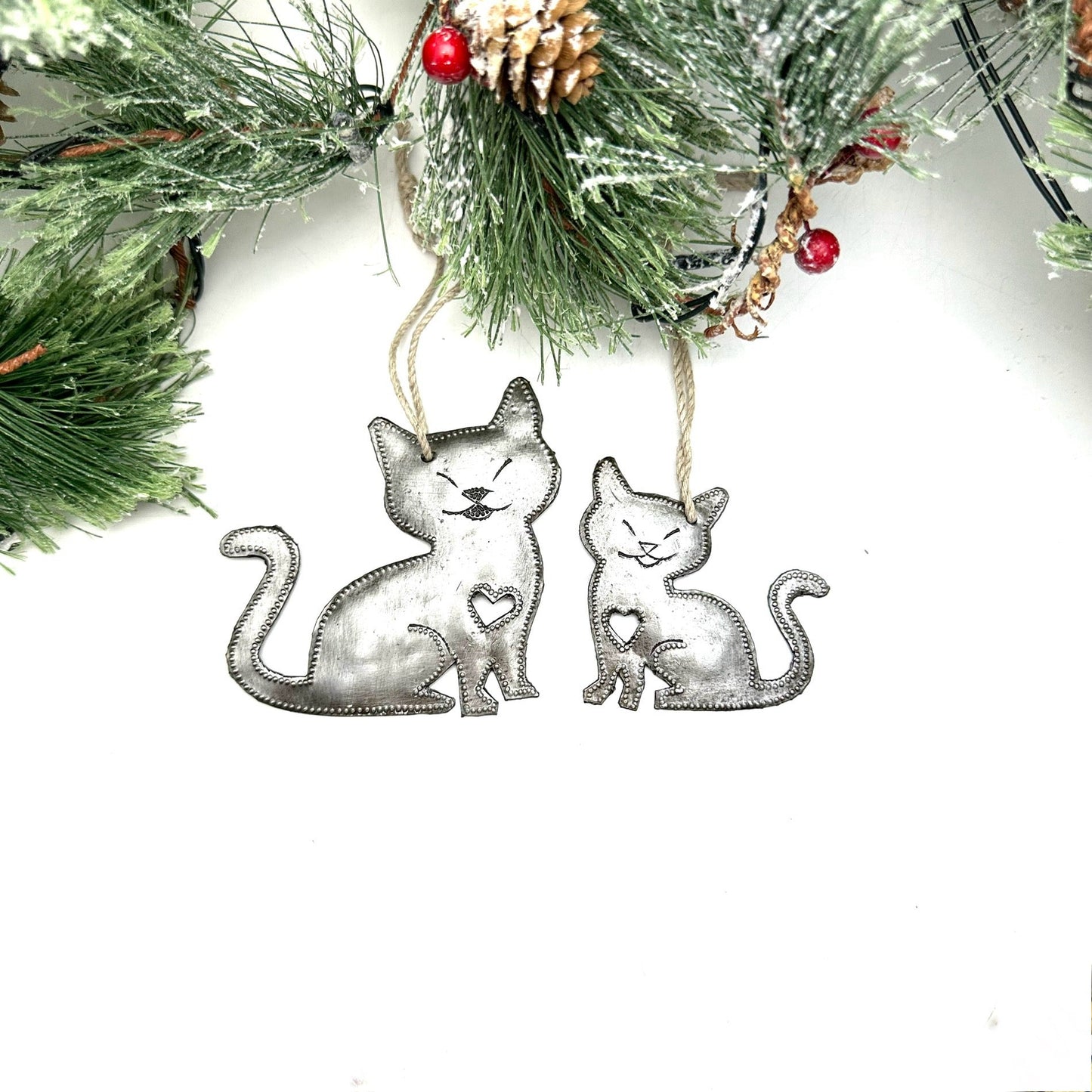 Mama and Baby Kitty Ornament (Set)