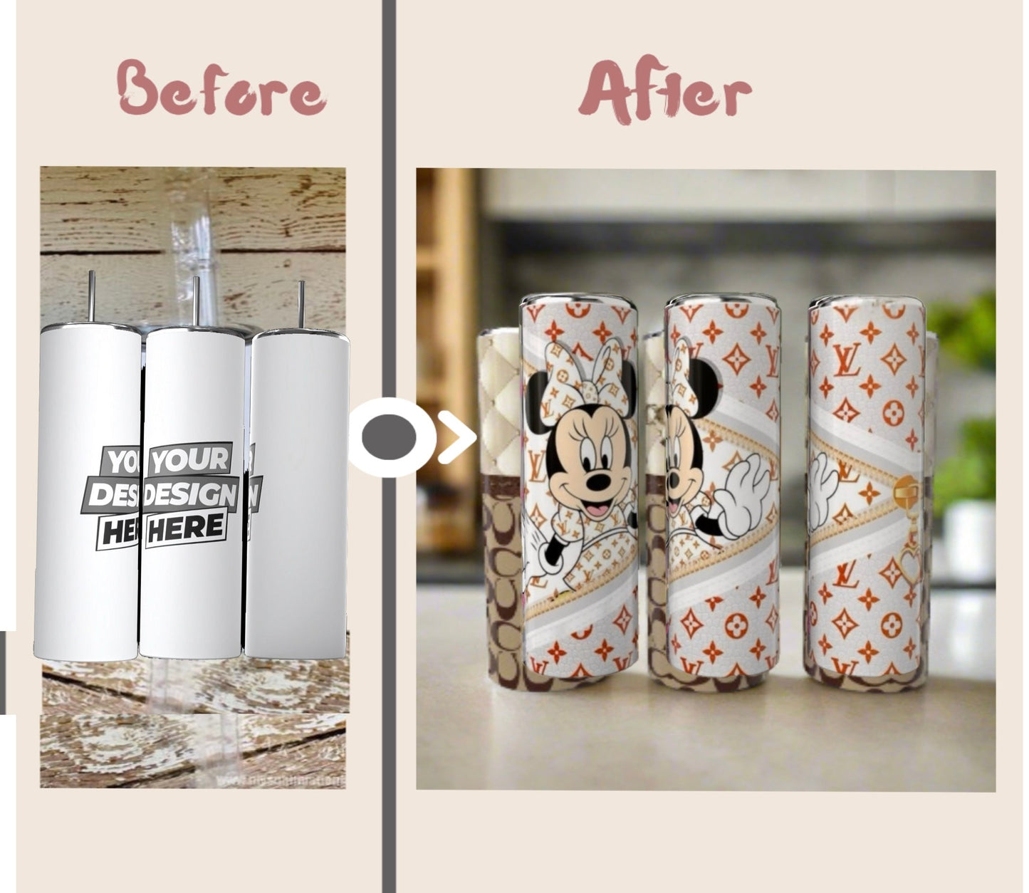 Personalized Wrapped 20oz Skinny Tumbler