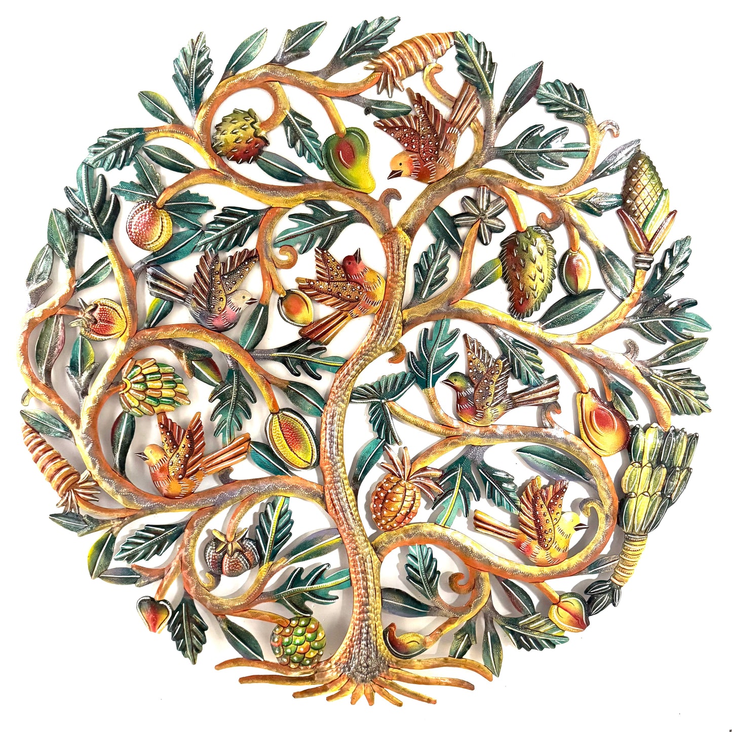 Jumbo Muted Birds and Fruit