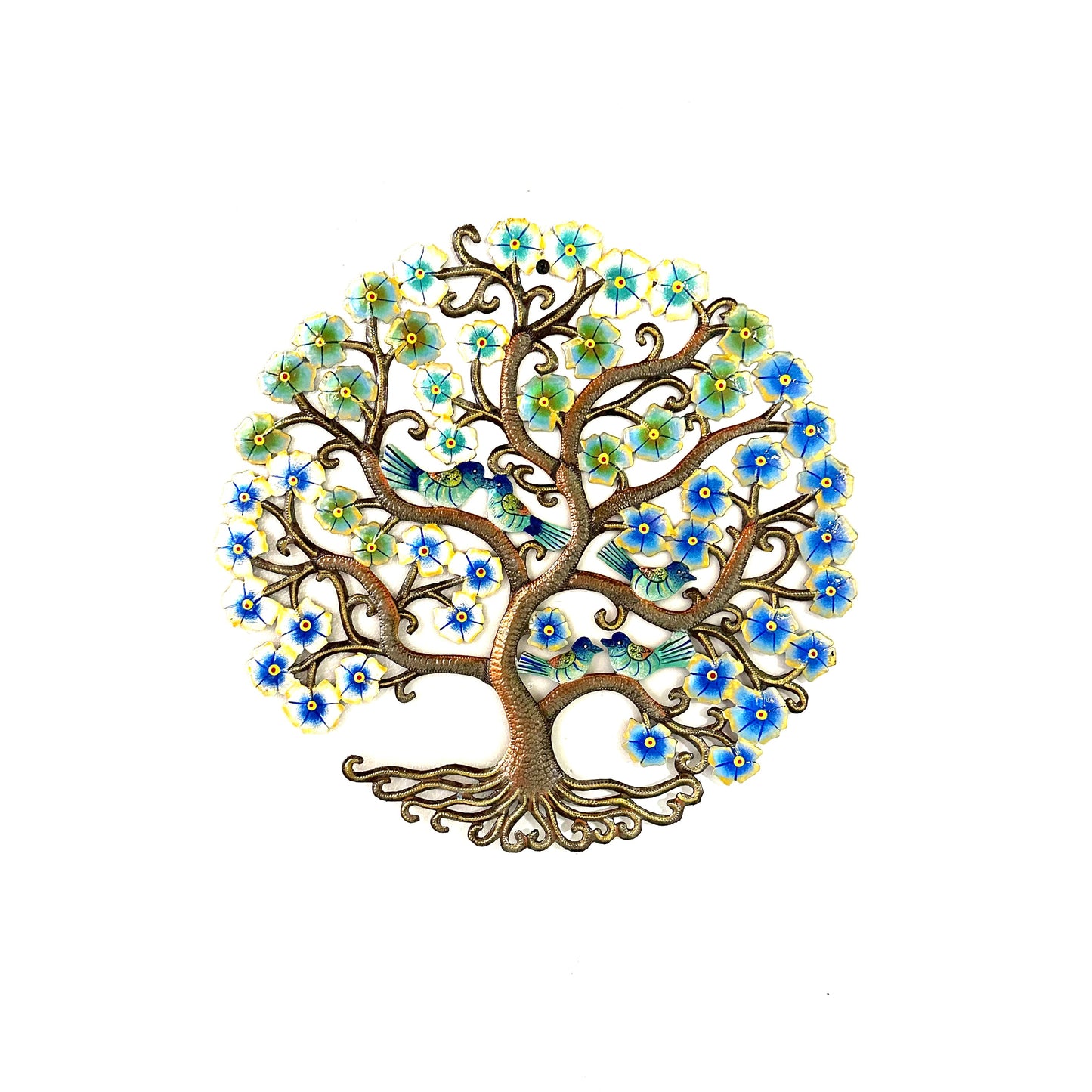 Medium Blue Lovebirds Tree of Life