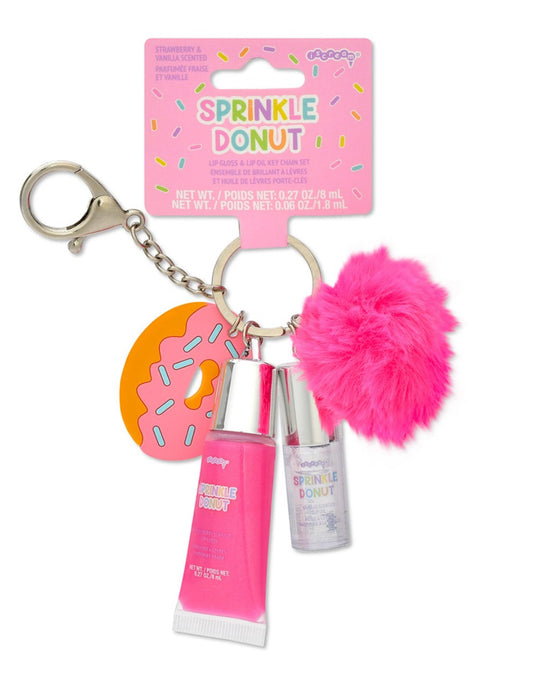 ISCREAM - Donut Lip Gloss and Lip Oil Key Chain Set