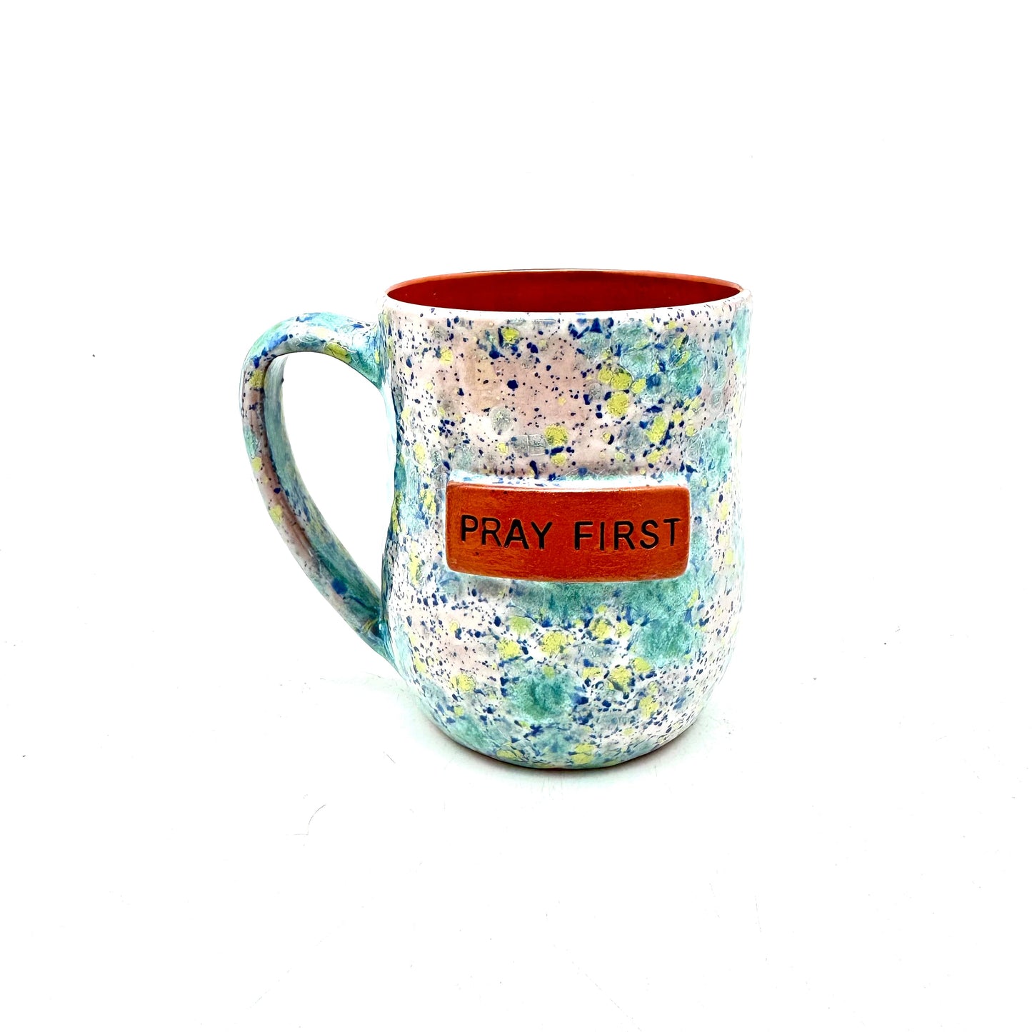 Pray First Mug - Watercolor Sprinkles