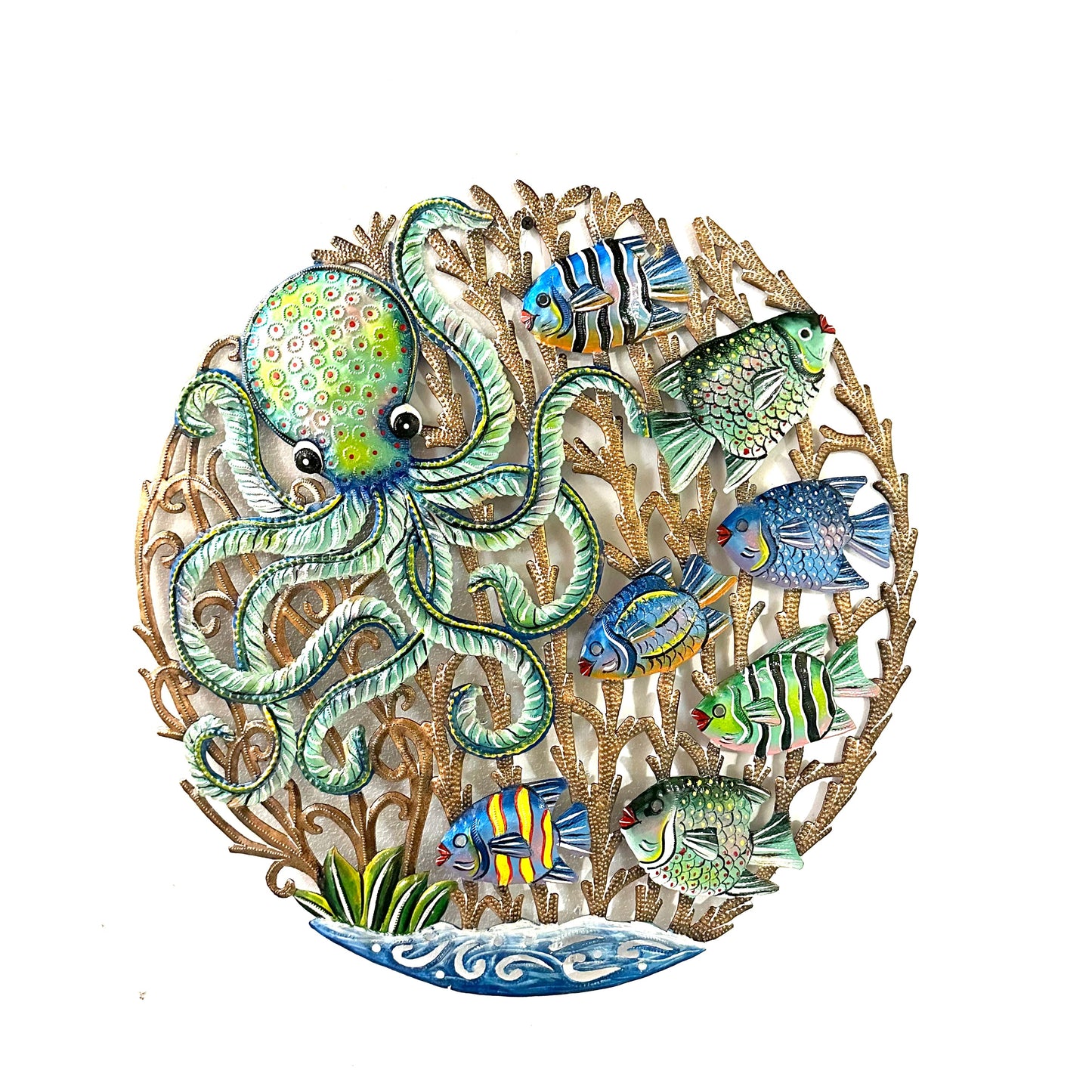 Antelus Octopus- Blue/Green Fish
