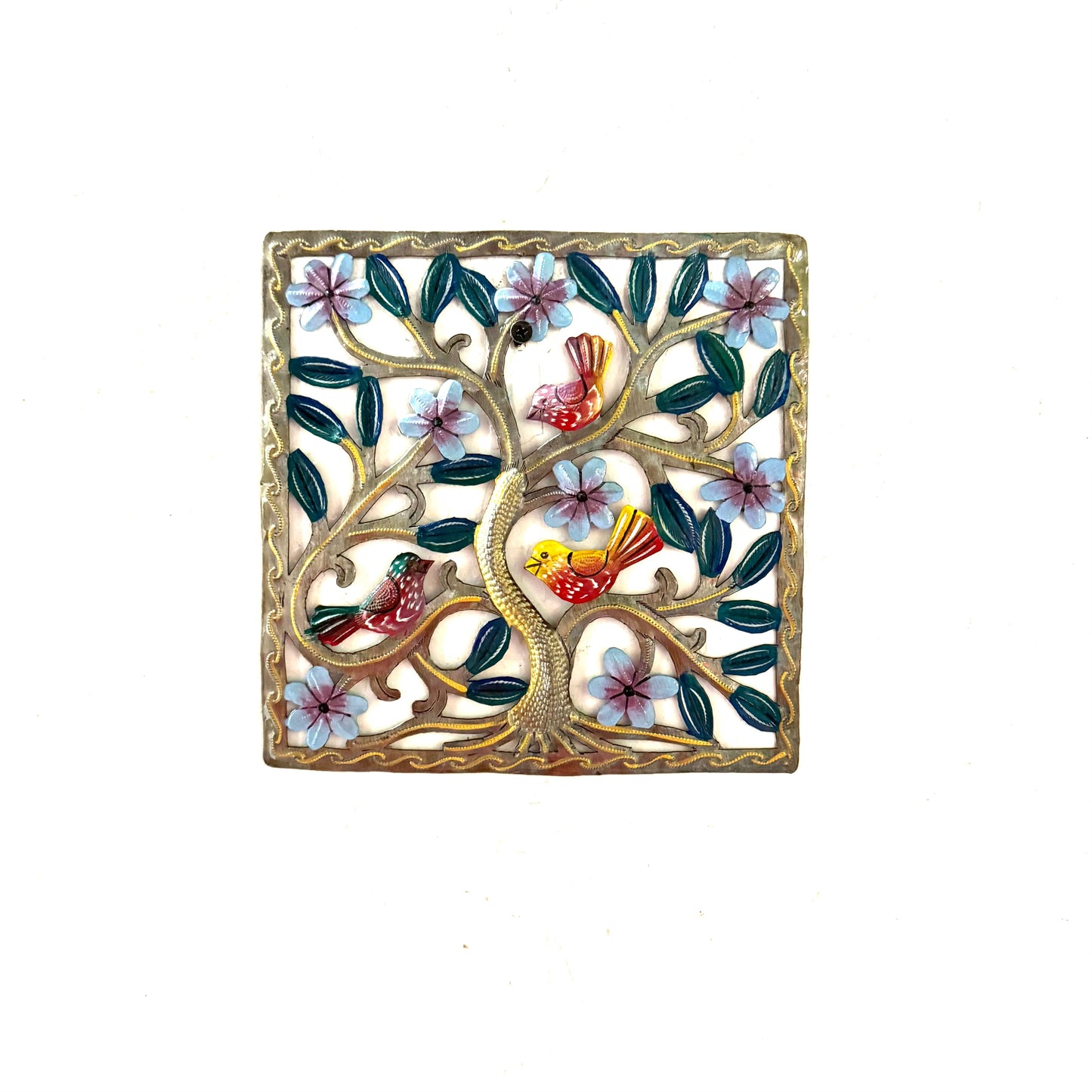 Small Square Birds and Flowers
