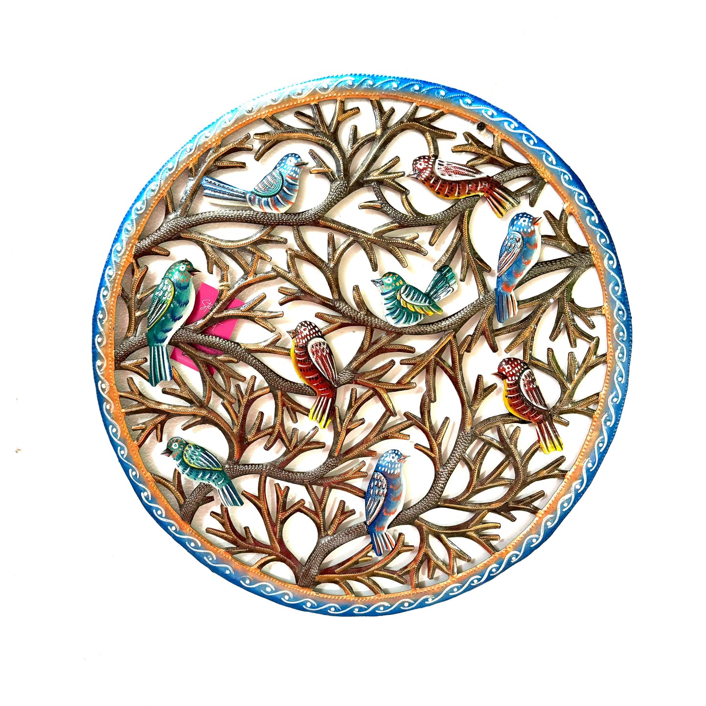 Blue and Bronze Birds in Tree
