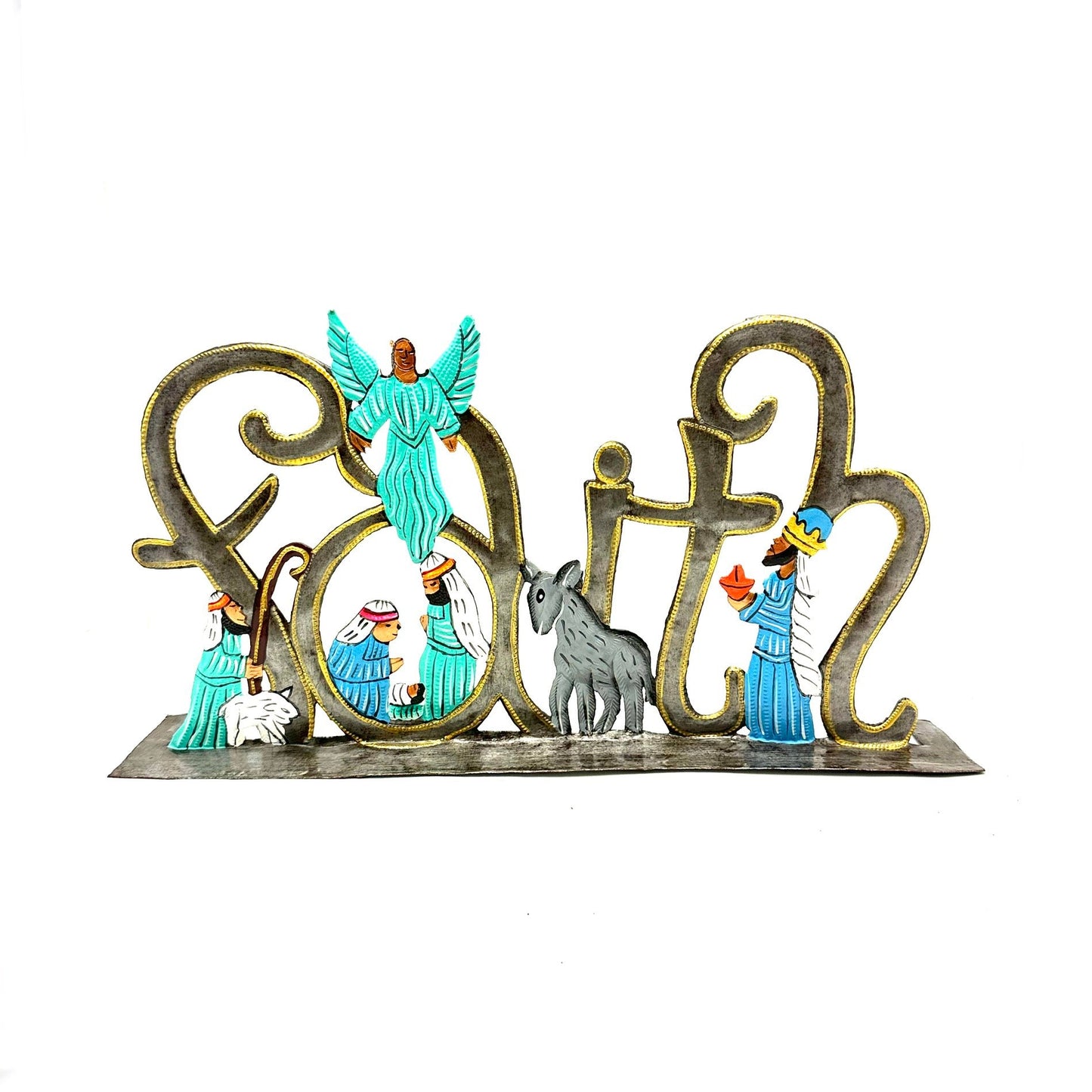 Faith Nativity- Painted