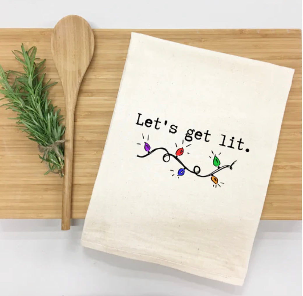 Let’s Get Lit Kitchen Towel-0