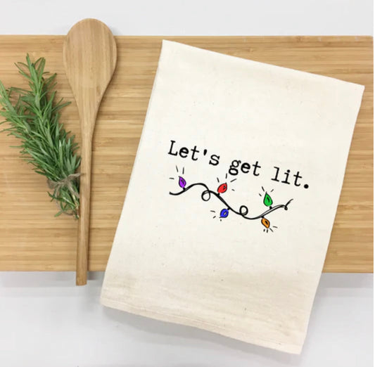 Let’s Get Lit Kitchen Towel-0