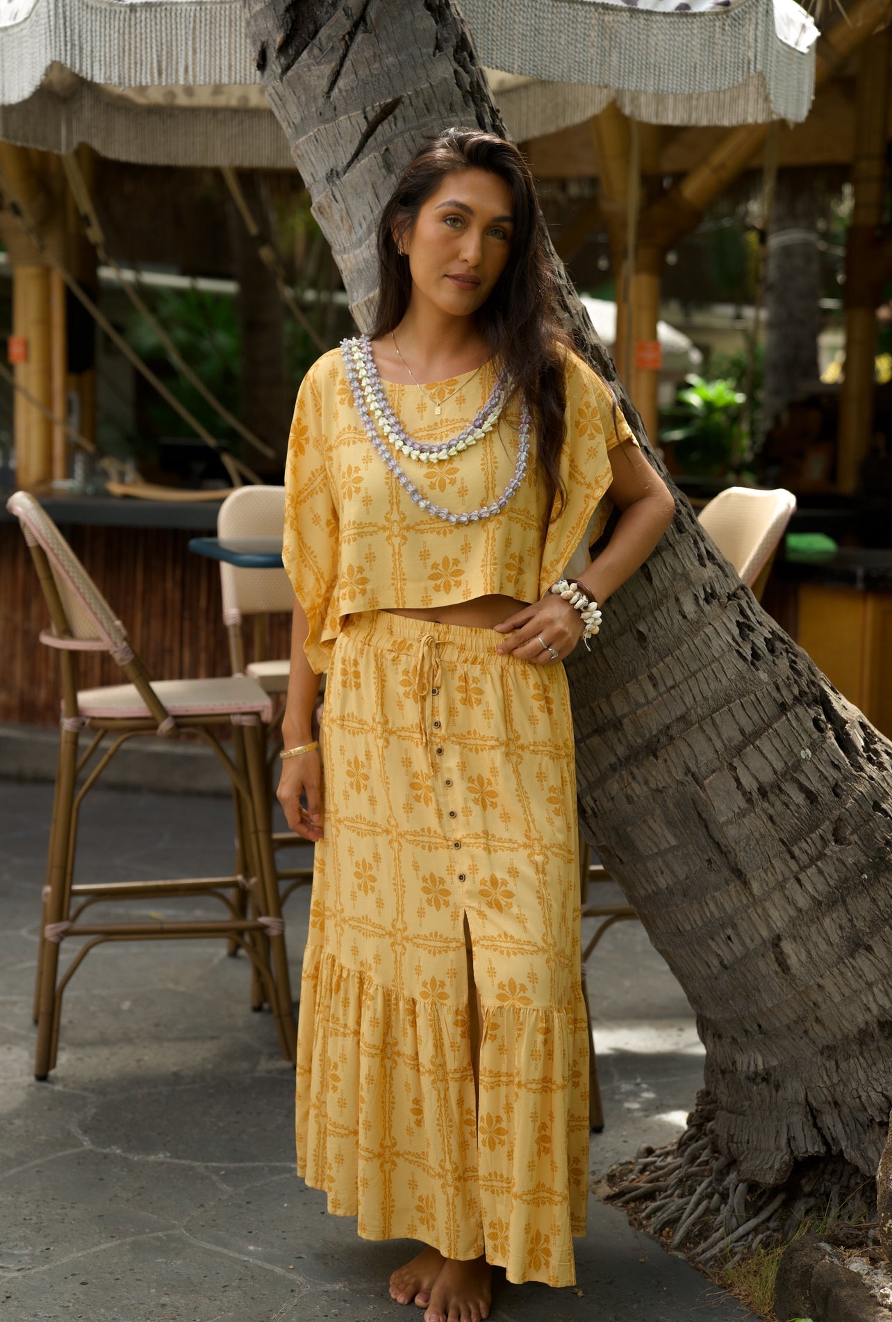 Pua Kenikeni Glow Koko Skirt