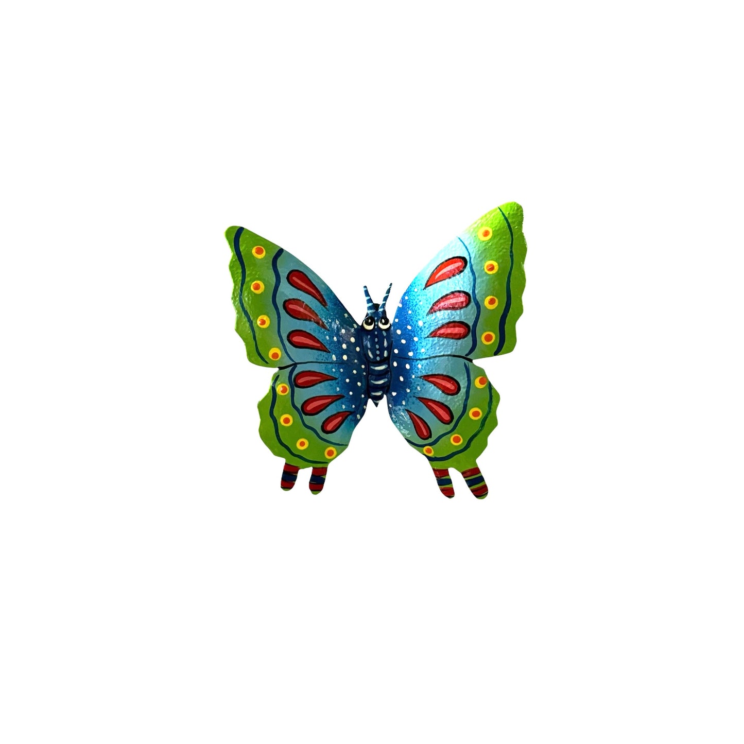 Painted Blue-Green Butterfly