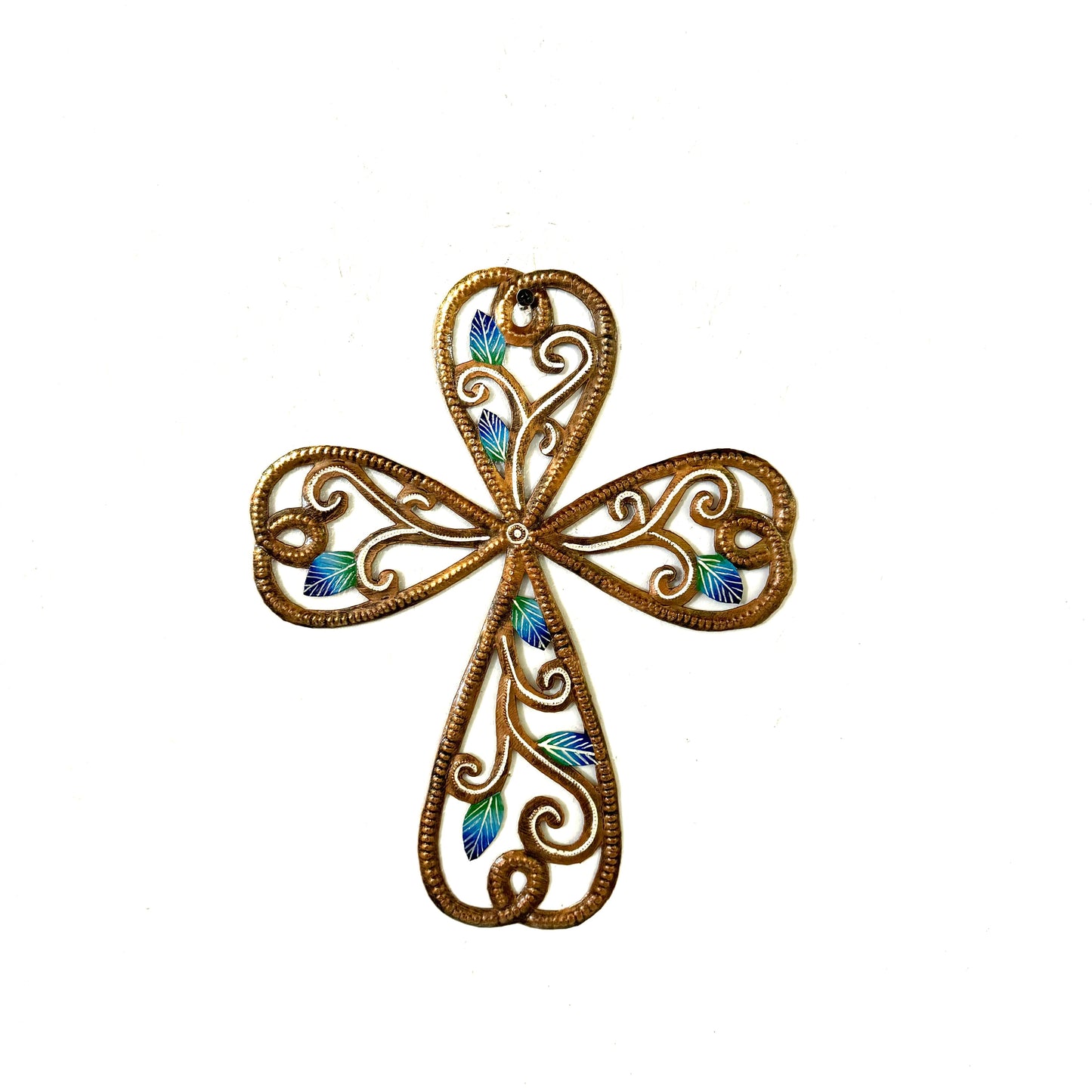 Bronze and Blue Cross