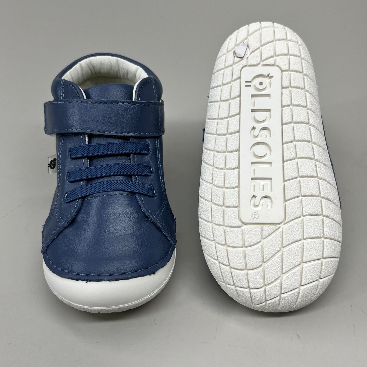 OLD SOLES Baby Rainbow Champster Leather Shoe Sz 19 US 3 Petrol/Snow/Jade/Gris #4091