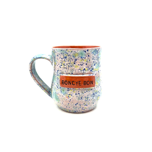 Bondye Bon Mug- “God is Good”- Watercolor Sprinkles