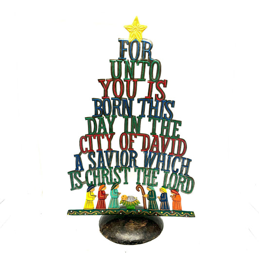Standing Christmas Tree Nativity
