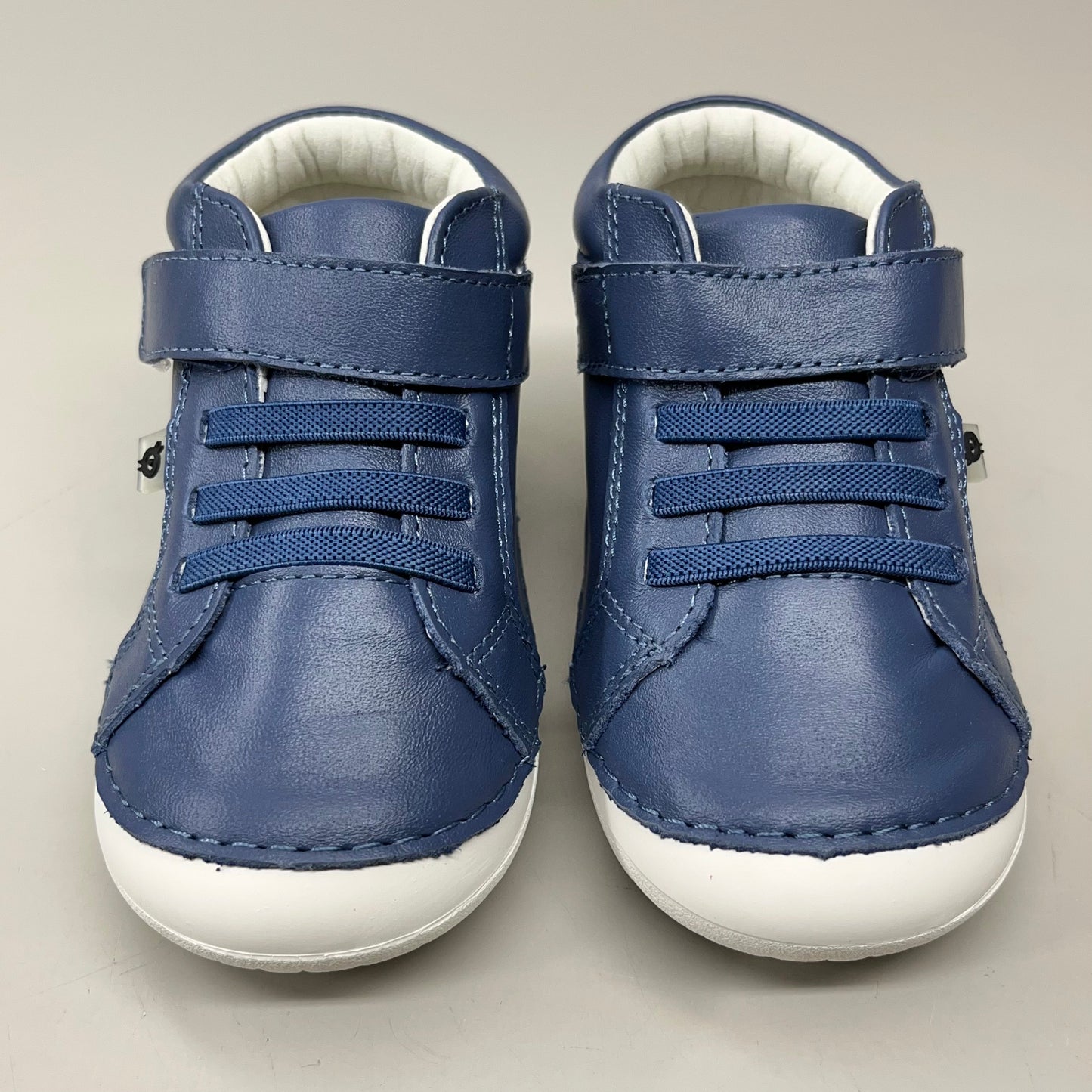OLD SOLES Baby Rainbow Champster Leather Shoe Sz 20 US 4 Petrol/Snow/Jade/Gris #4091