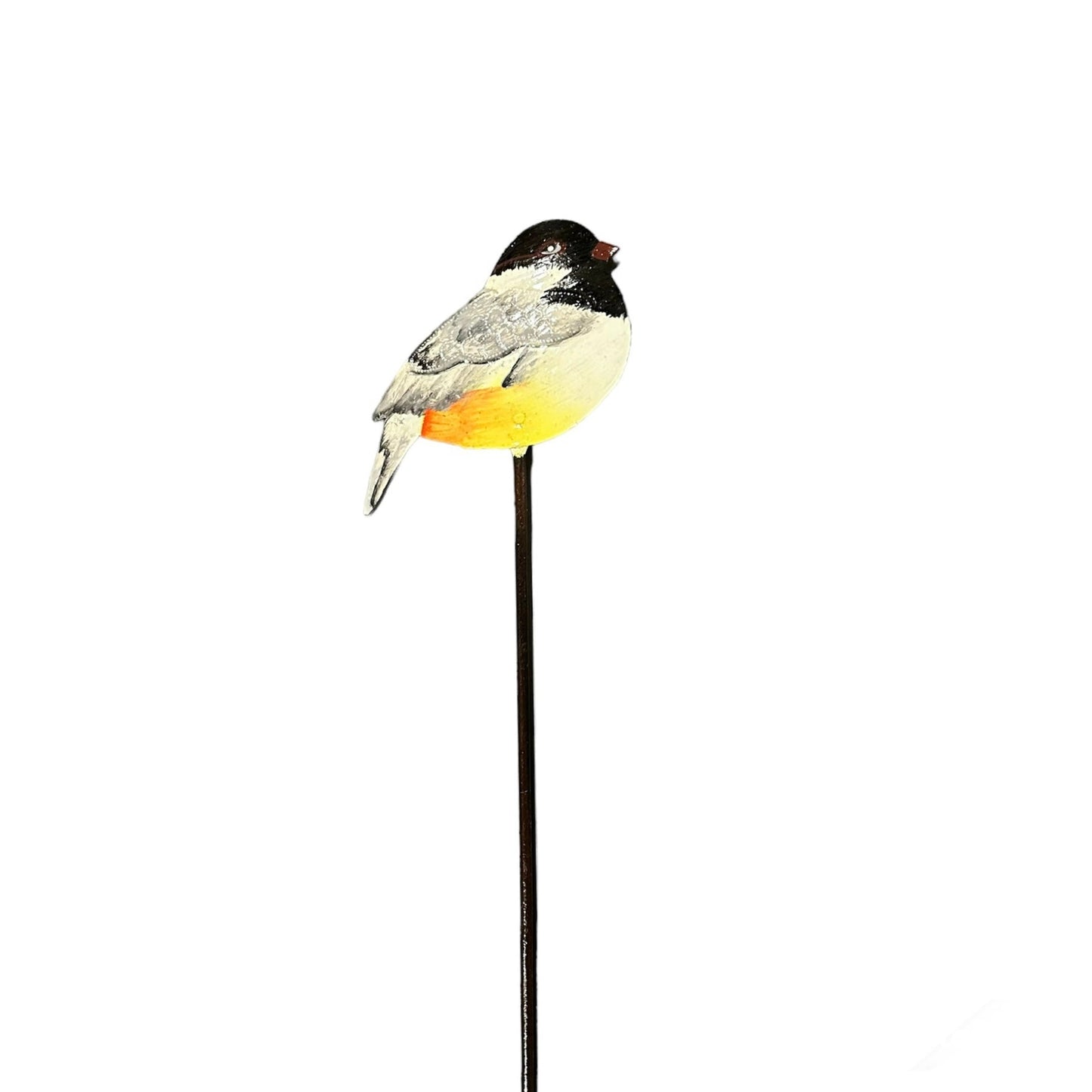 Realistic Bird Garden Stake- Yellow/White