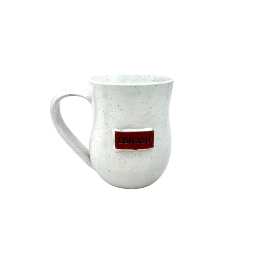 Bonjou Mug - White Sprinkles