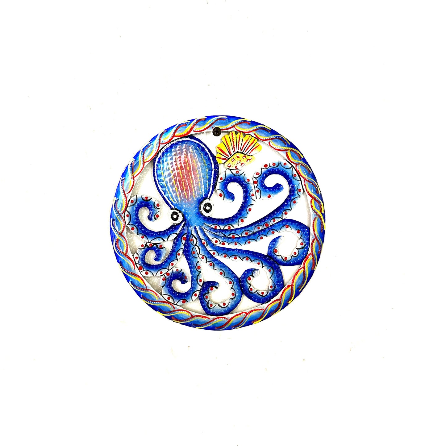 Little Round Octopus- Cobalt Blue