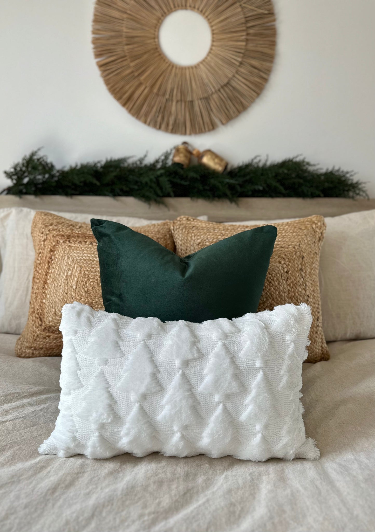 Fraser Fir Lumbar Pillow Cover-1