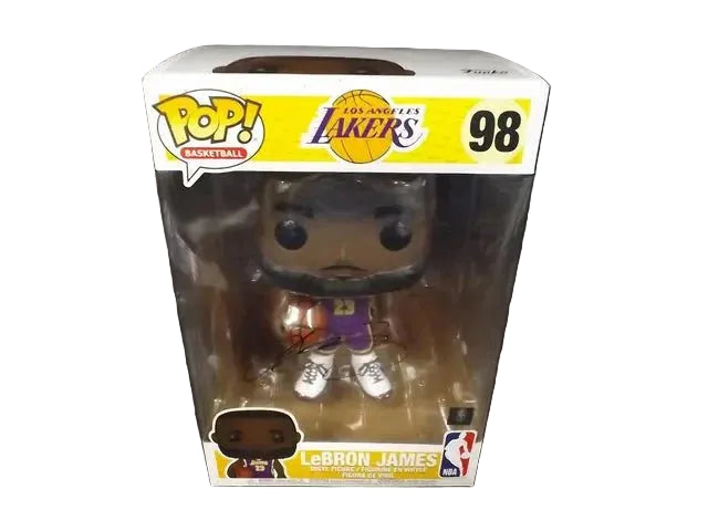 Funko Pop! vinyl figure of a basketball player in packaging with Lakers logo