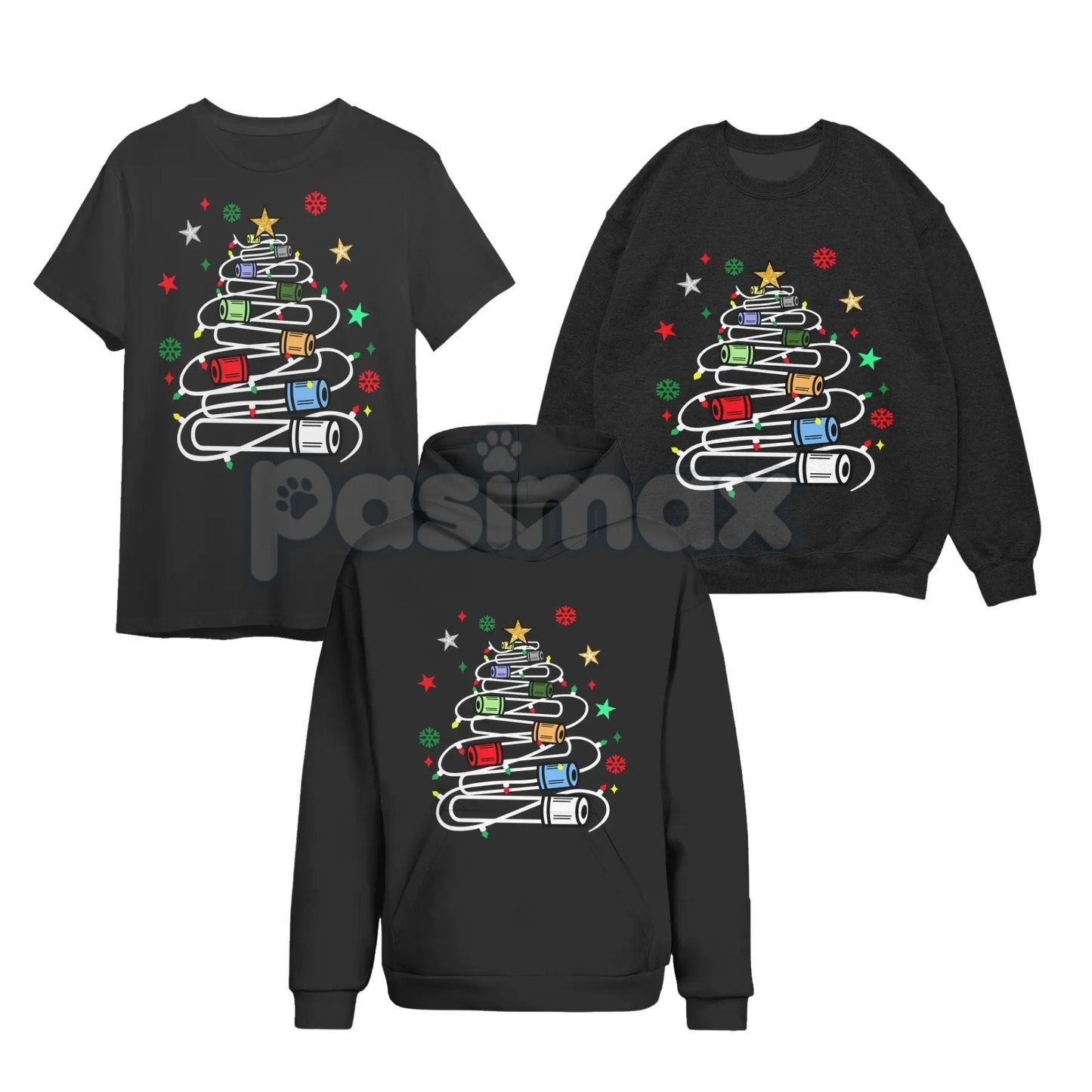 Funny Phlebotomy Christmas T-Shirt – Blood Draw Humor Holiday Graphic Tee, Sweatshirt & Hoodie
