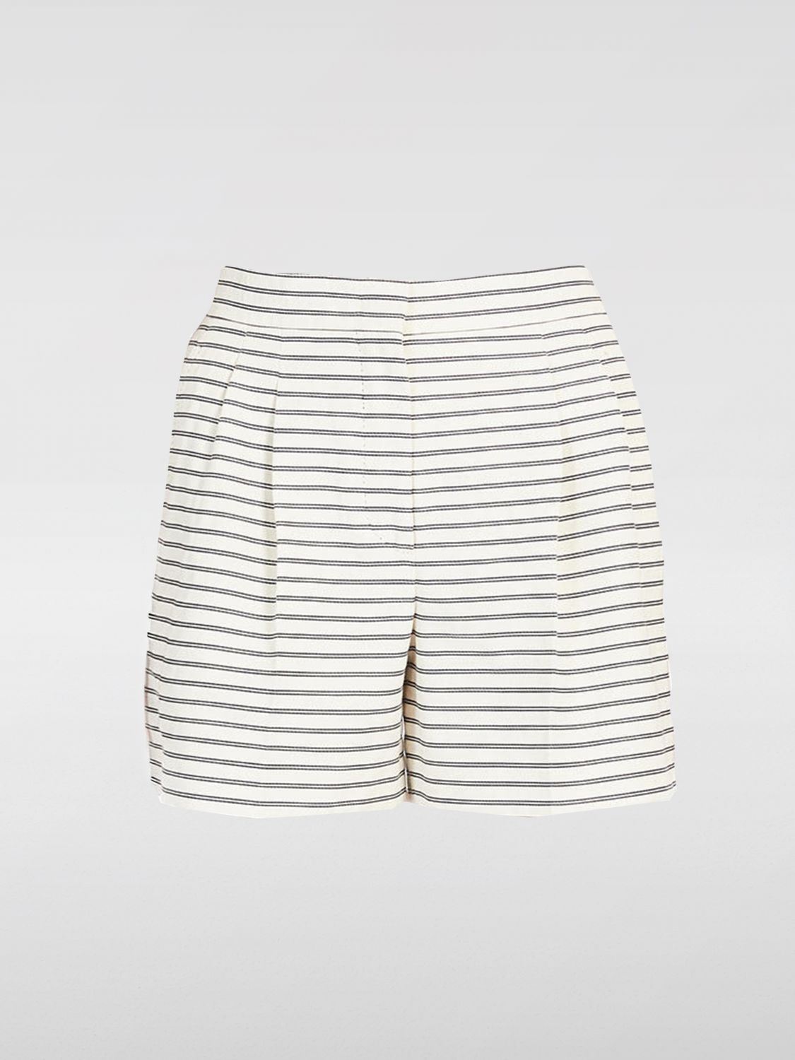 Max Mara Studio Shorts Woman Yellow Cream