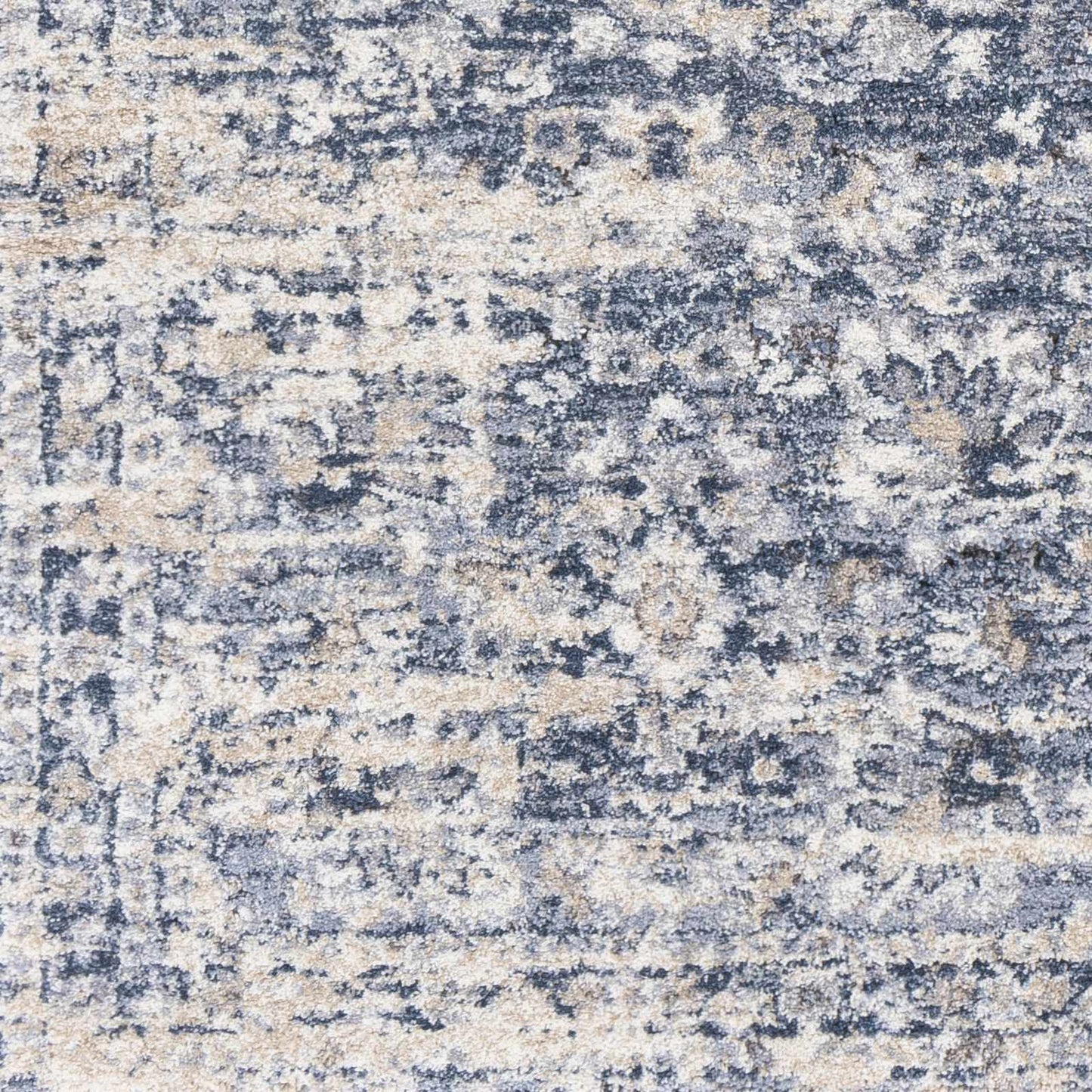 Sample Talihina Denim Damask Area Rug-0