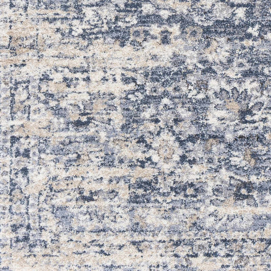 Sample Talihina Denim Damask Area Rug-0
