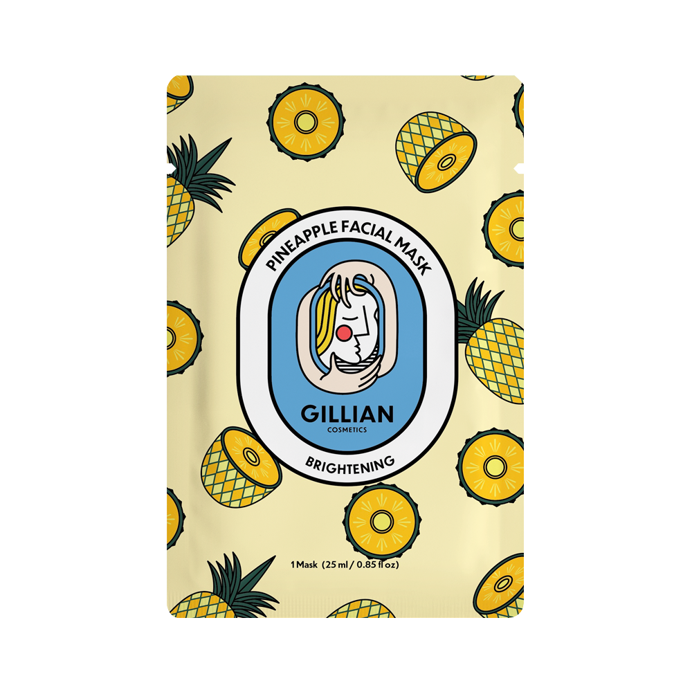 Gillian Cosmetics Pineapple (Brightening) Sheet Mask-0
