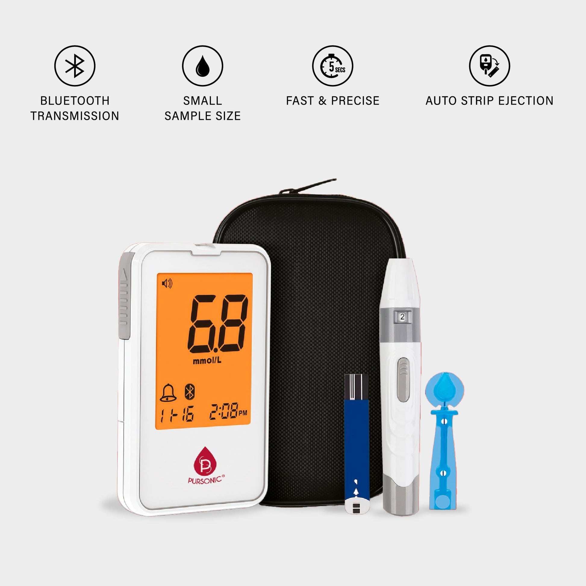Blood Glucose Monitoring Kit – Fast, Accurate & Convenient Care at Your Fingertips-2