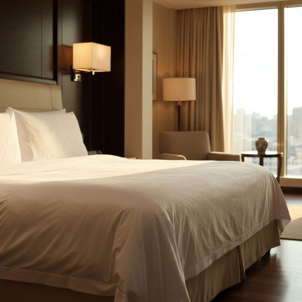 Premium Sateen Weave Bed Sheets - Combed Cotton T-300 Hotel Quality-3