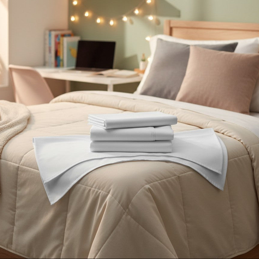 GDB Collection T-210 White Poly/Modal Blend Sheetings-2