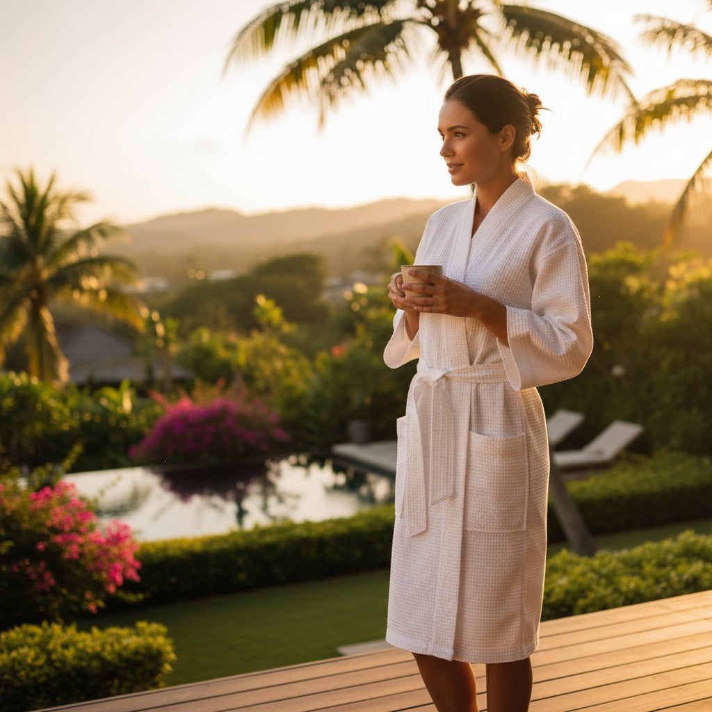 GHC Collection Honeycomb/Waffle Kimono Robes-0