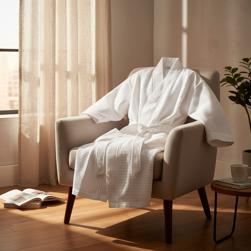 GHC Collection Honeycomb/Waffle Kimono Robes-1