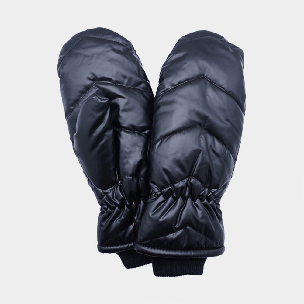 Shiny Puffer Mitten Chic Gloves