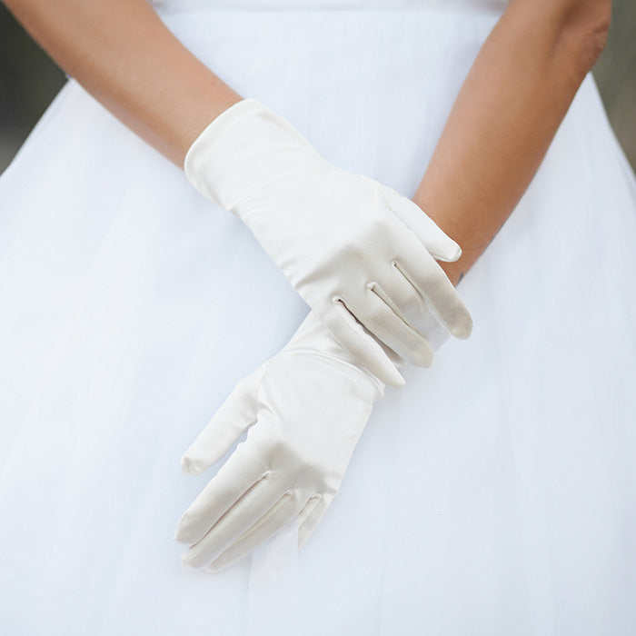 Dressy Satin Wedding Gloves