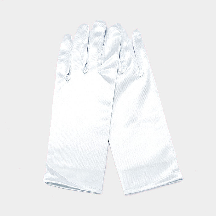 Dressy Satin Wedding Gloves