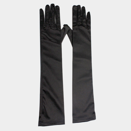 Dressy Satin Long Wedding Gloves