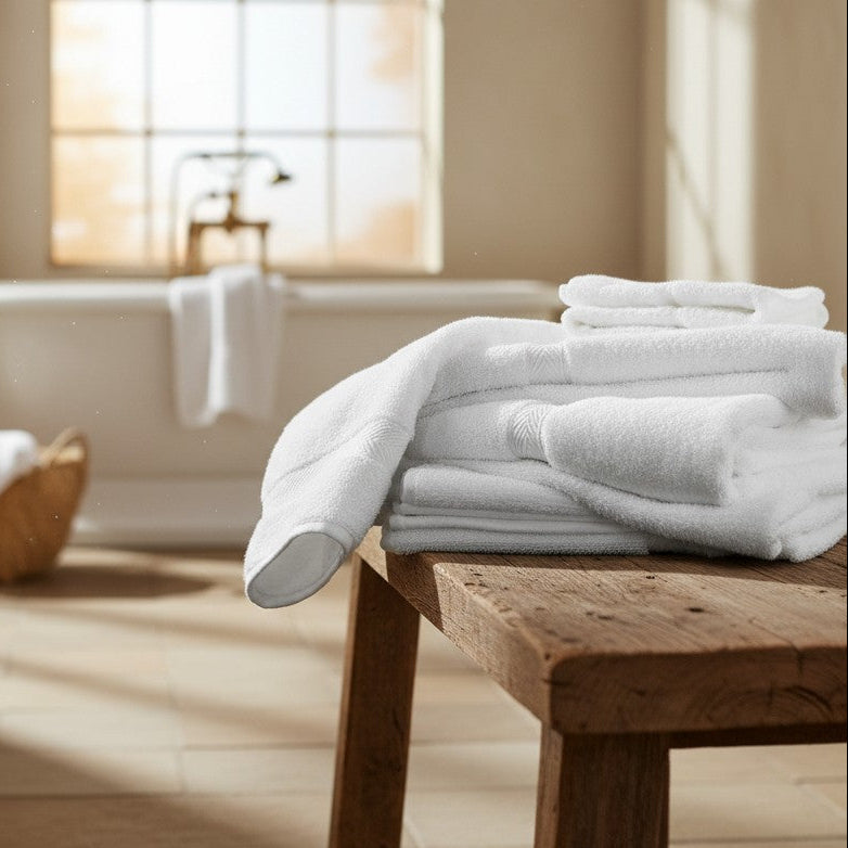 GOGD Collection Blended Towels with Dobby Border-0