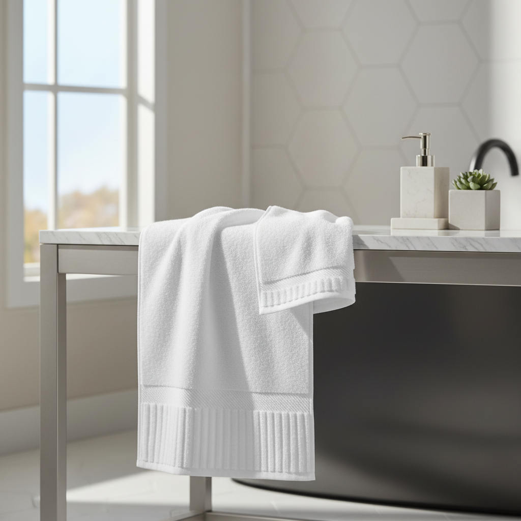 GOS Collection Premium Ring Spun Cotton Towels with Piano Key Pattern-5