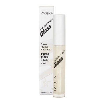 Pacifica Enlightened Lip Gloss Sugar Cake 0.14 fl oz - New