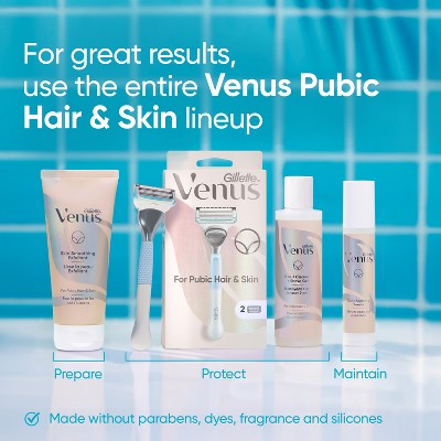 Venus for Pubic Hair & Skin Women's Razor Blade Refills 4ct - Imperfect Box