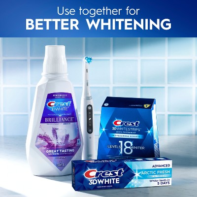 Crest 3D White Advanced Teeth Whitening Toothpaste Arctic Fresh 3.3oz - Imperfect Box